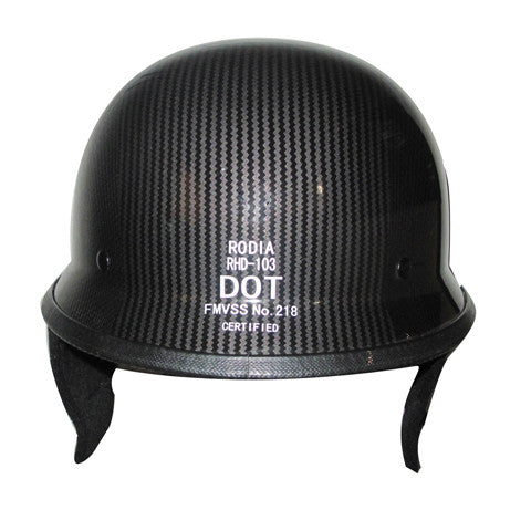 german motorcycle helmet carbon fiber Rodia RHD103 German Motorcycle Helmet (Carbon Graphic) – XPowerDepot