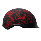 RHD200V Flat By Red Half Helmet Side View 2