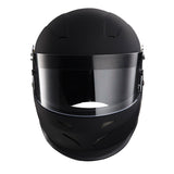 Champion R76 Youth Full Face Auto Racing Helmet with Extra Size Pads  for S, M, & L (Flat Black)