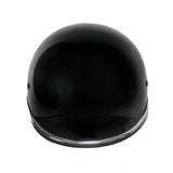 RHD102 Polo Black Half Helmet Front View