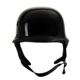 RHD103 German Black Half Helmet Front View