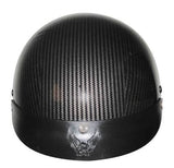 Rodia RHD200 Half Motorcycle Helmet (Carbon Graphic)