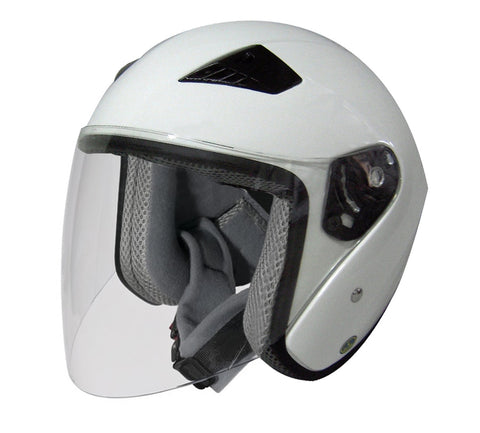 Rodia RK5 Flip Shield Scooter Helmet (White)