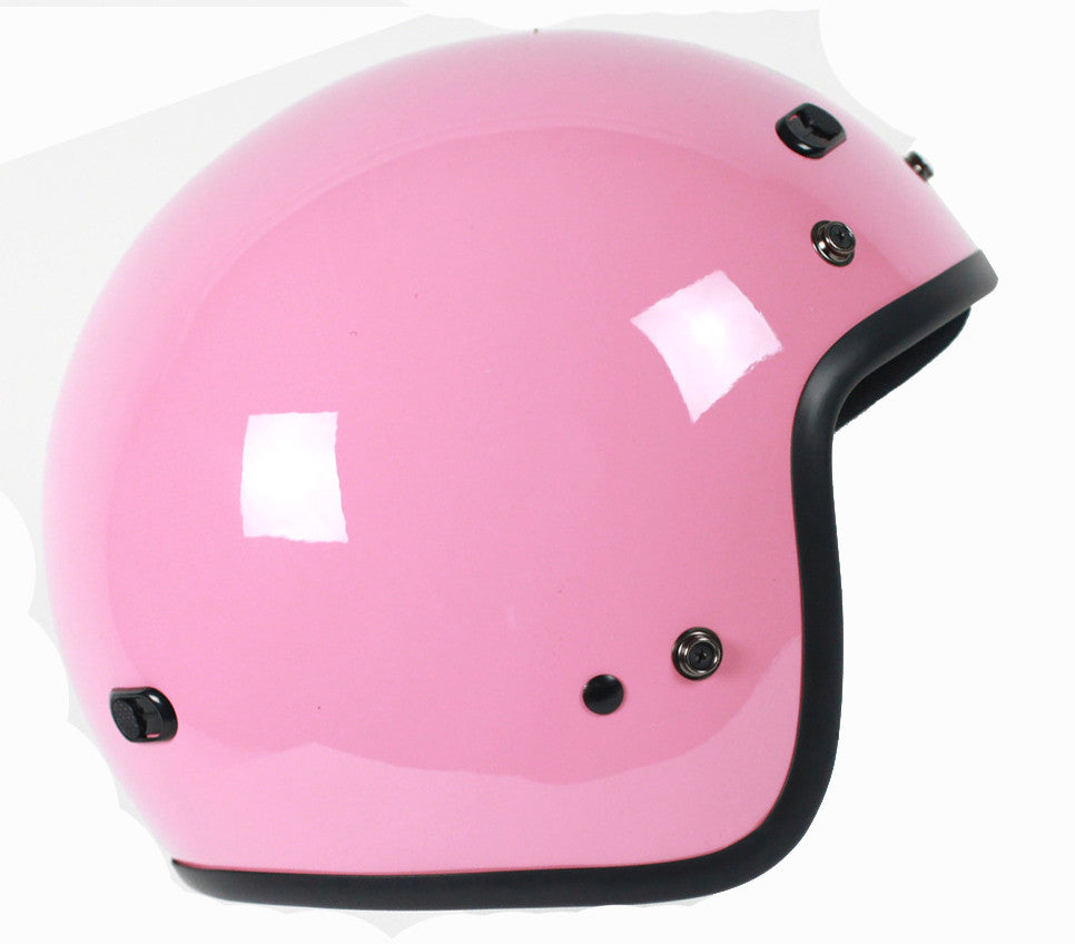 Rodia RMT-10 DOT Open Face Motorcycle Helmet (Pink)