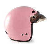 Rodia RMT-10 DOT Open Face Motorcycle Helmet (Pink)