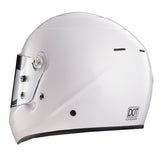 Champion R76 Youth Full Face Auto Racing Helmet with Extra Size Pads  for S, M, & L (White)