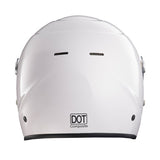 Champion R76 Youth Full Face Auto Racing Helmet with Extra Size Pads  for S, M, & L (White)