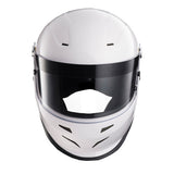 Champion R76 Youth Full Face Auto Racing Helmet with Extra Size Pads  for S, M, & L (White)